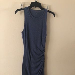 Eco-Knit Ruched Overlay Dress